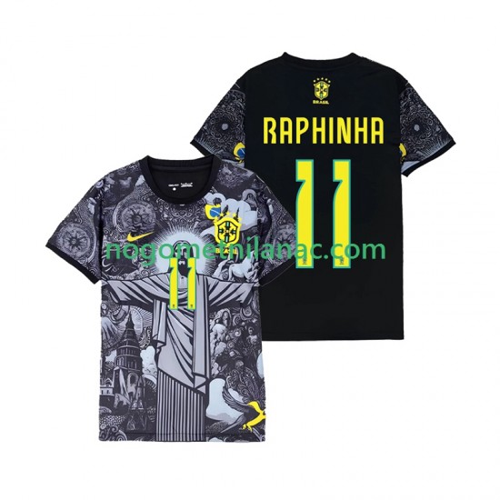 Dres Brazil RAPHINHA 11 Cheist the Redeemer Domaći 2024 Kratkih Rukava - Muški