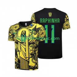 Dres Brazil RAPHINHA 11 Jesus Domaći 2024 Kratkih Rukava - Muški Dres Brazil RAPHINHA 11 Jesus Domaći 2024 Kratkih Rukava - Muški