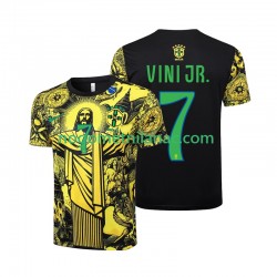 Dres Brazil Vinicius Junior 7 Jesus Domaći 2024 Kratkih Rukava - Muški Dres Brazil Vinicius Junior 7 Jesus Domaći 2024 Kratkih Rukava - Muški