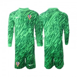 Golmanski Dres - Dres Hrvatska Gostujući 2024 Dugim Rukavima - Dječji Golmanski Dres - Dres Hrvatska Gostujući 2024 Dugim Rukavima - Dječji