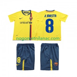 Dres FC Barcelona A INIESTA 8 2009 Retro Gostujući 2008 Kratkih Rukava - Dječji Dres FC Barcelona A INIESTA 8 2009 Retro Gostujući 2008 Kratkih Rukava - Dječji