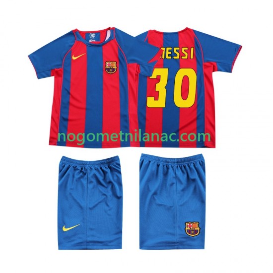Dres FC Barcelona Lionel Messi 10 Retro Domaći 2004 Kratkih Rukava - Dječji