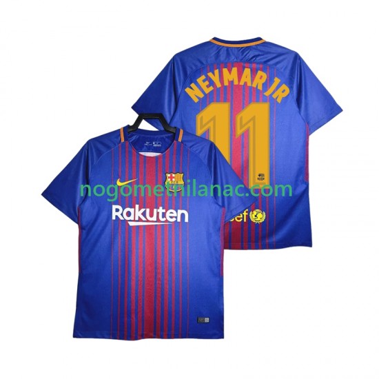 Dres FC Barcelona Neymar JR 11 2017-2018 Retro Domaći Kratkih Rukava - Muški