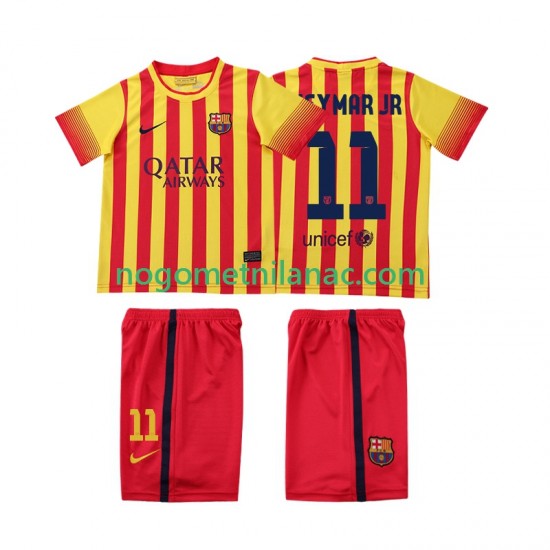 Dres FC Barcelona Neymar JR 11 2013 2014 Retro Gostujući Kratkih Rukava - Dječji