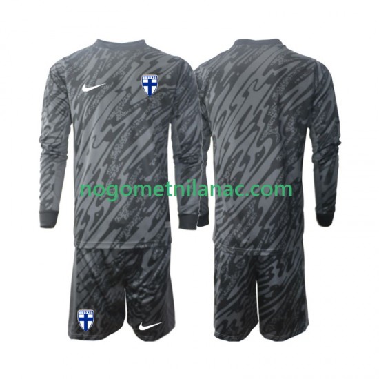 Golmanski Dres - Dres Finska Domaći 2024 Dugim Rukavima - Dječji