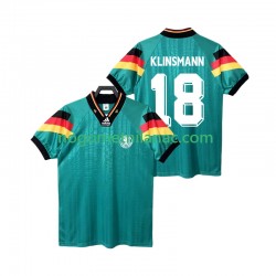 Dres Njemačka KLINSMANN 18 1992 Retro Gostujući Kratkih Rukava - Muški Dres Njemačka KLINSMANN 18 1992 Retro Gostujući Kratkih Rukava - Muški
