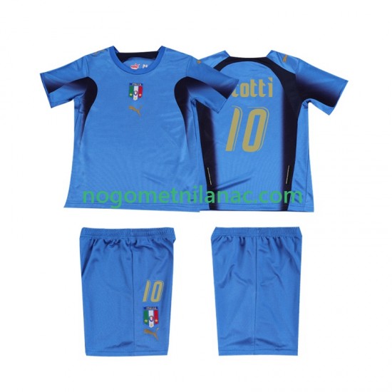 Dres Italija TOTTI 10 Retro Domaći 2006 Kratkih Rukava - Dječji