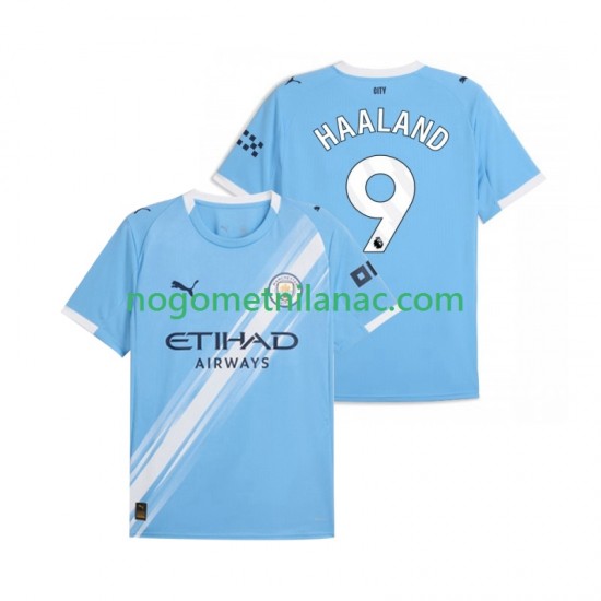 Dres Manchester City Erling Haaland 9 Domaći 2025-2026 Kratkih Rukava - Muški