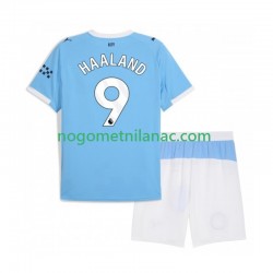 Dres Manchester City Erling Haaland 9 Domaći 2025-2026 Kratkih Rukava - Dječji Dres Manchester City Erling Haaland 9 Domaći 2025-2026 Kratkih Rukava - Dječji