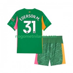 Golmanski Dres - Dres Manchester City Ederson Moraes 31 Domaći 2025-2026 Kratkih Rukava - Dječji