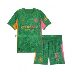 Golmanski Dres - Dres Manchester City Ederson Moraes 31 Domaći 2025-2026 Kratkih Rukava - Dječji