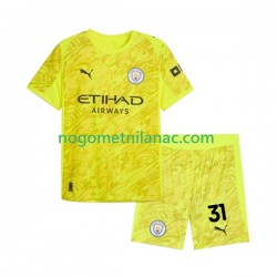 Golmanski Dres - Dres Manchester City Ederson Moraes 31 Treći 2025-2026 Kratkih Rukava - Dječji