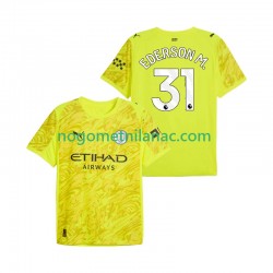 Golmanski Dres - Dres Manchester City Ederson Moraes 31 Treći 2025-2026 Kratkih Rukava - Muški
