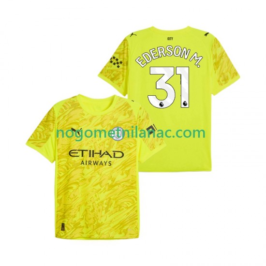 Golmanski Dres - Dres Manchester City Ederson Moraes 31 Treći 2025-2026 Kratkih Rukava - Muški