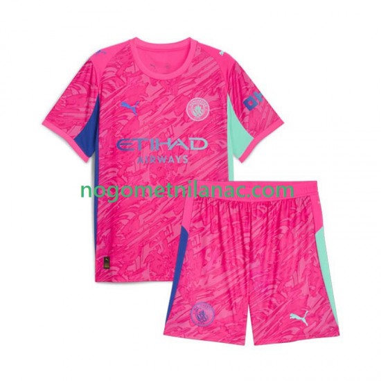 Golmanski Dres - Dres Manchester City Gostujući 2025-2026 Kratkih Rukava - Dječji