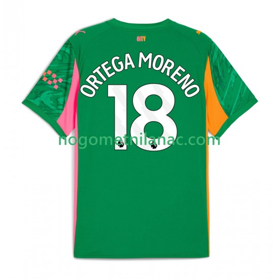 Golmanski Dres - Dres Manchester City ORTEGA MORENO 18 Domaći 2025-2026 Kratkih Rukava - Muški