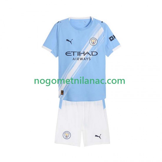 Dres Manchester City Domaći 2025-2026 Kratkih Rukava - Dječji