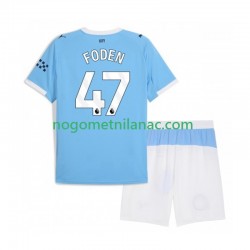 Dres Manchester City Phil Foden 47 Domaći 2025-2026 Kratkih Rukava - Dječji