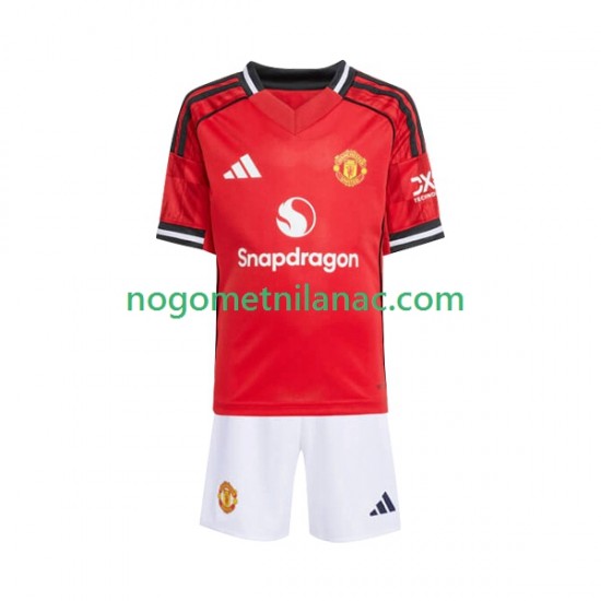 Dres Manchester United Domaći 2025-2026 Kratkih Rukava - Dječji
