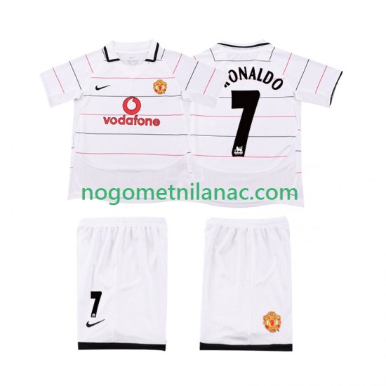 Dres Manchester United Cristiano Ronaldo 7 2003 2005 Retro Domaći Kratkih Rukava - Dječji