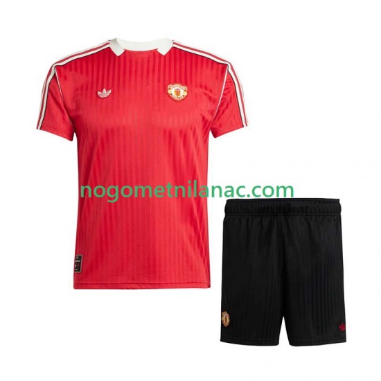 Dres Manchester United d Icon Domaći 2025-2026 Kratkih Rukava - Dječji
