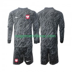 Golmanski Dres - Dres Poljska Gostujući 2024 Dugim Rukavima - Dječji Golmanski Dres - Dres Poljska Gostujući 2024 Dugim Rukavima - Dječji