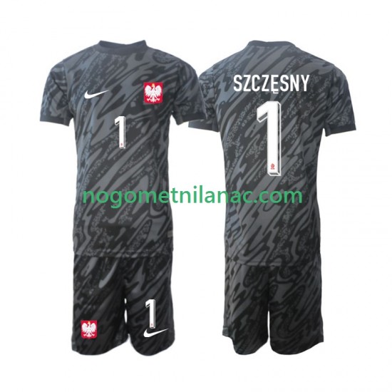 Golmanski Dres - Dres Poljska Szczesny 1 Gostujući 2024 Kratkih Rukava - Dječji