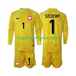 Golmanski Dres - Dres Poljska Szczesny 1 Domaći 2024 Dugim Rukavima - Dječji Golmanski Dres - Dres Poljska Szczesny 1 Domaći 2024 Dugim Rukavima - Dječji