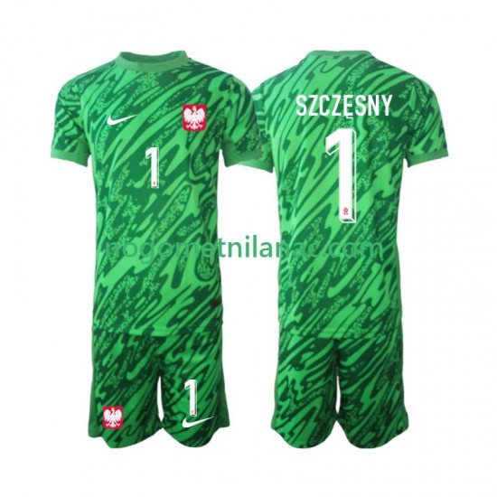 Golmanski Dres - Dres Poljska Szczesny 1 Treći 2024 Kratkih Rukava - Dječji