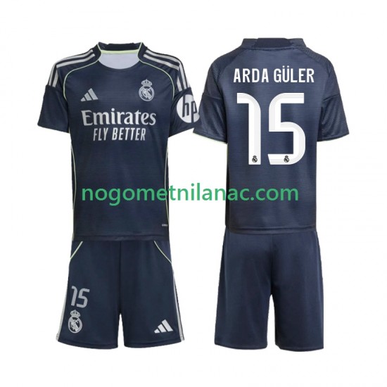 Dres Real Madrid Arda Guler 15 Gostujući 2025-2026 Kratkih Rukava - Dječji