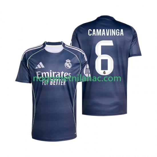Dres Real Madrid Camavinga 6 Gostujući 2025-2026 Kratkih Rukava - Muški
