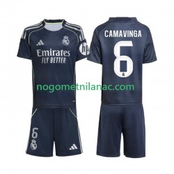 Dres Real Madrid Camavinga 6 Gostujući 2025-2026 Kratkih Rukava - Dječji