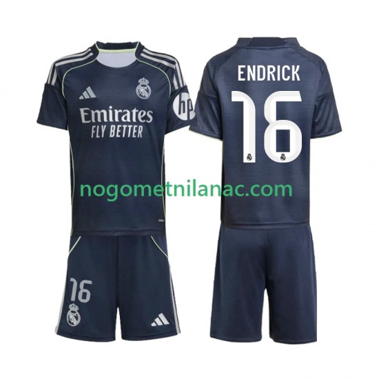 Dres Real Madrid Endrick 16 Gostujući 2025-2026 Kratkih Rukava - Dječji