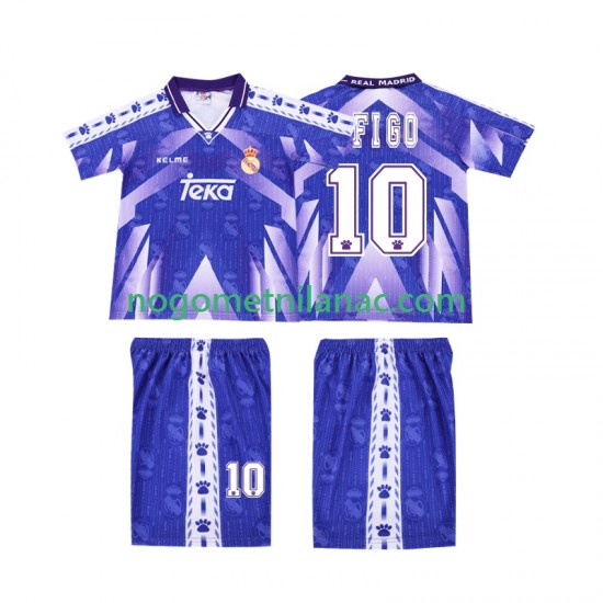 Dres Real Madrid FIGO 10 1996-1997 Retro Gostujući Kratkih Rukava - Dječji