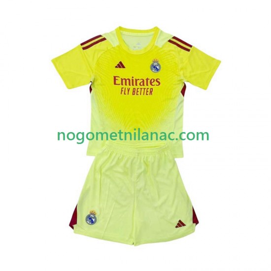 Golmanski Dres - Dres Real Madrid Četvrti 2025-2026 Kratkih Rukava - Dječji