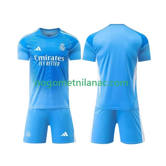 Golmanski Dres - Dres Real Madrid Domaći 2025-2026 Kratkih Rukava - Dječji