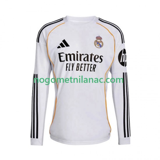 Dres Real Madrid Domaći 2025-2026 Dugim Rukavima - Muški