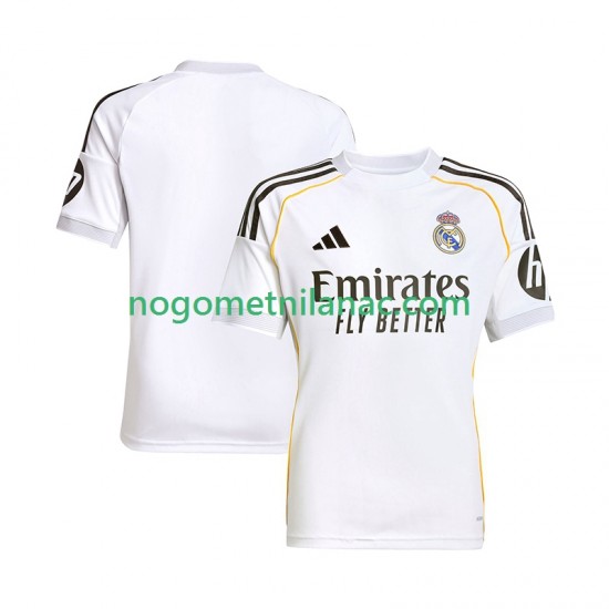 Dres Real Madrid Domaći 2025-2026 Kratkih Rukava - Muški