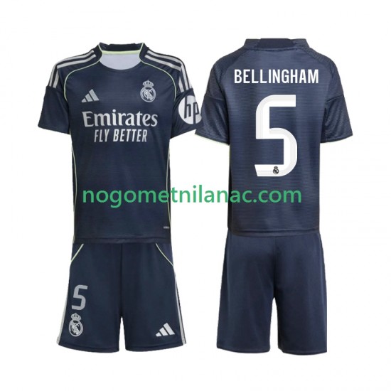 Dres Real Madrid Jude Bellingham 5 Gostujući 2025-2026 Kratkih Rukava - Dječji