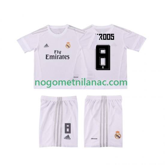 Dres Real Madrid KROOS 8 2015 2016 Retro Domaći Kratkih Rukava - Dječji