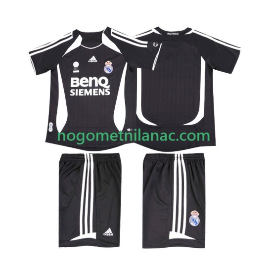 Dres Real Madrid 2007 Retro Gostujući 2006 Kratkih Rukava - Dječji