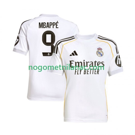 Dres Real Madrid Mbappé Kylian 9 Domaći 2025-2026 Kratkih Rukava - Muški