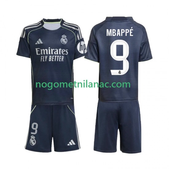 Dres Real Madrid Mbappé Kylian 9 Gostujući 2025-2026 Kratkih Rukava - Dječji