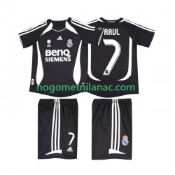 Dres Real Madrid RAUL 7 2007 Retro Gostujući 2006 Kratkih Rukava - Dječji