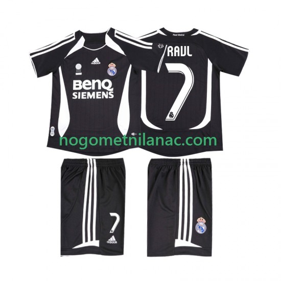 Dres Real Madrid RAUL 7 2007 Retro Gostujući 2006 Kratkih Rukava - Dječji