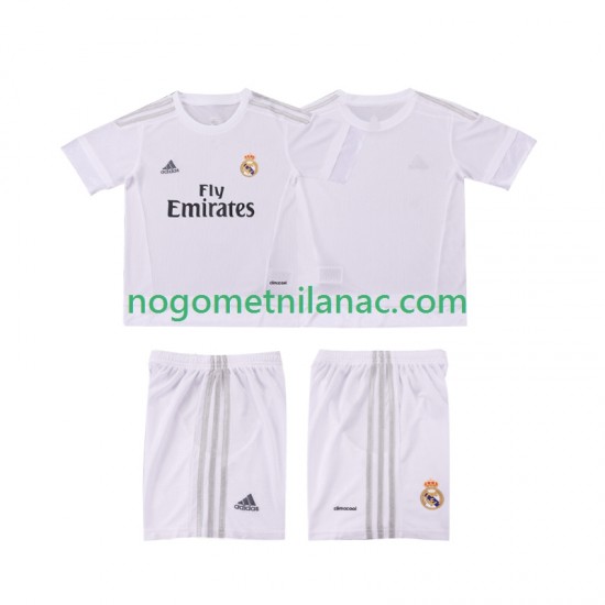 Dres Real Madrid 2015 2016 Retro Domaći Kratkih Rukava - Dječji