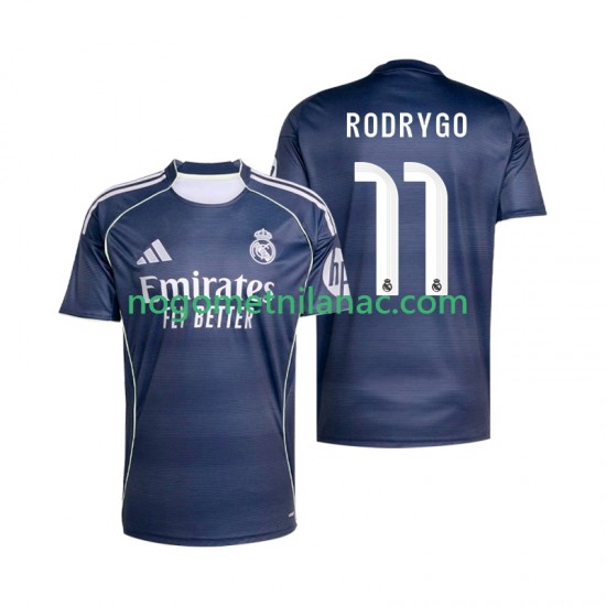 Dres Real Madrid Rodrygo 11 Gostujući 2025-2026 Kratkih Rukava - Muški