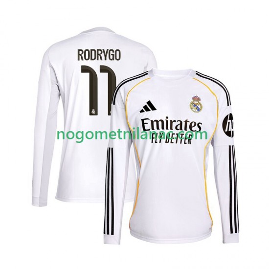 Dres Real Madrid Rodrygo 11 Domaći 2025-2026 Dugim Rukavima - Muški