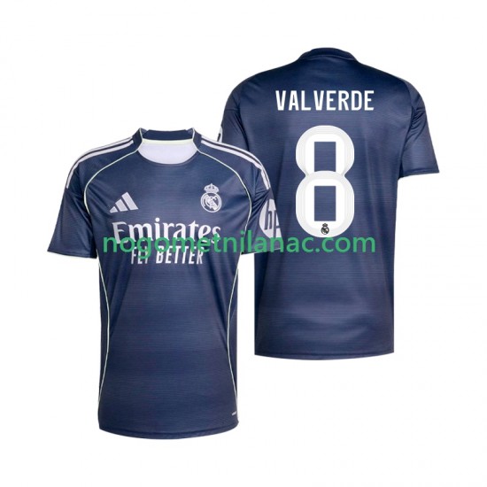 Dres Real Madrid Valverde 8 Gostujući 2025-2026 Kratkih Rukava - Muški