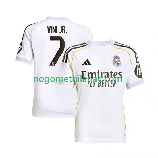Dres Real Madrid Vinicius Junior 7 Domaći 2025-2026 Kratkih Rukava - Muški
